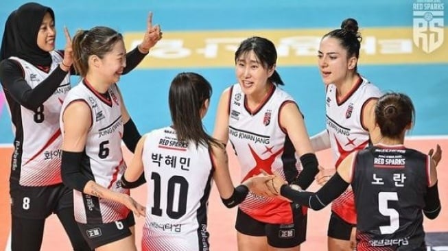 Jadwal Red Sparks dalam pada Putaran Ketiga Turnamen Voli Korea, Megawati Cs Wajib Memenangkan