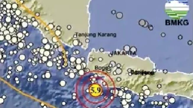 Gempa Bayah Banten Berkekuatan 5,9 Terasa Hingga Bogor lalu Sukabumi